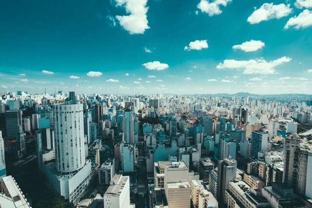vista aérea da cidade de São Paulo