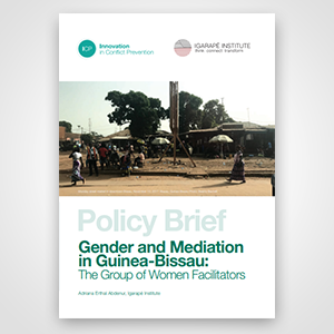 Policy Brief Gender and Mediation in Guinea-Bissau