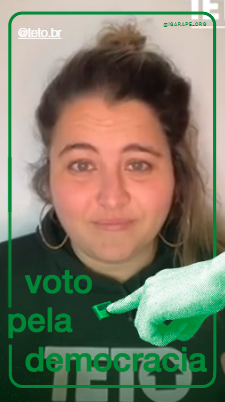 Print Camila Jordan TETO - #VotoPelaDemocracia